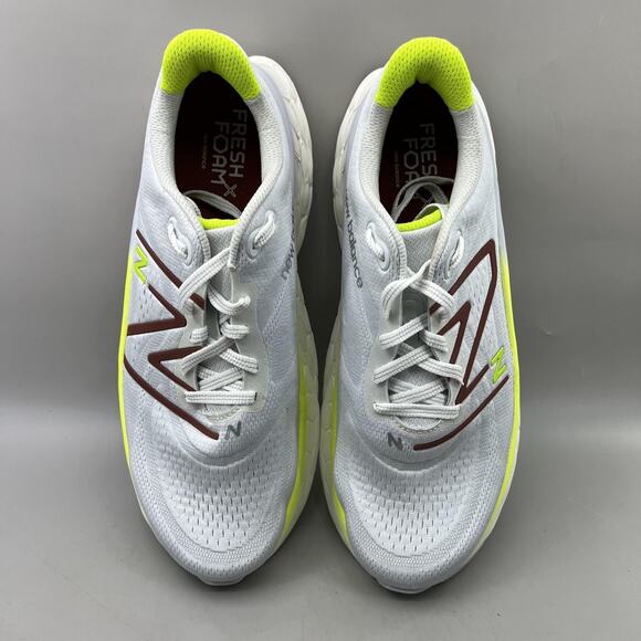 New Balance Fresh Foam More v4 Shoes Mens Size 15 EE Wide White Yellow Sneakers - Picture 5 of 8